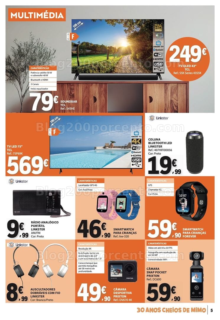 Antevisão Folheto E-LECLERC Bazar Promoções de 13 a 26 agosto